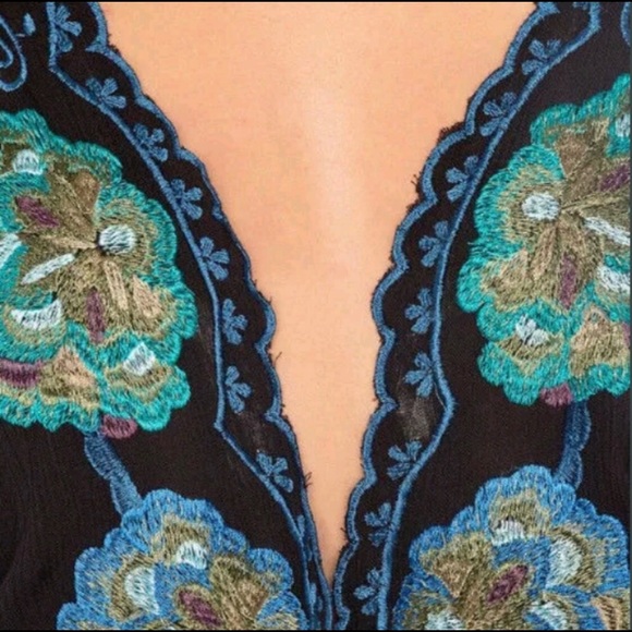 Free People Cora Boho Embroidered Mini Dress - Picture 8 of 13